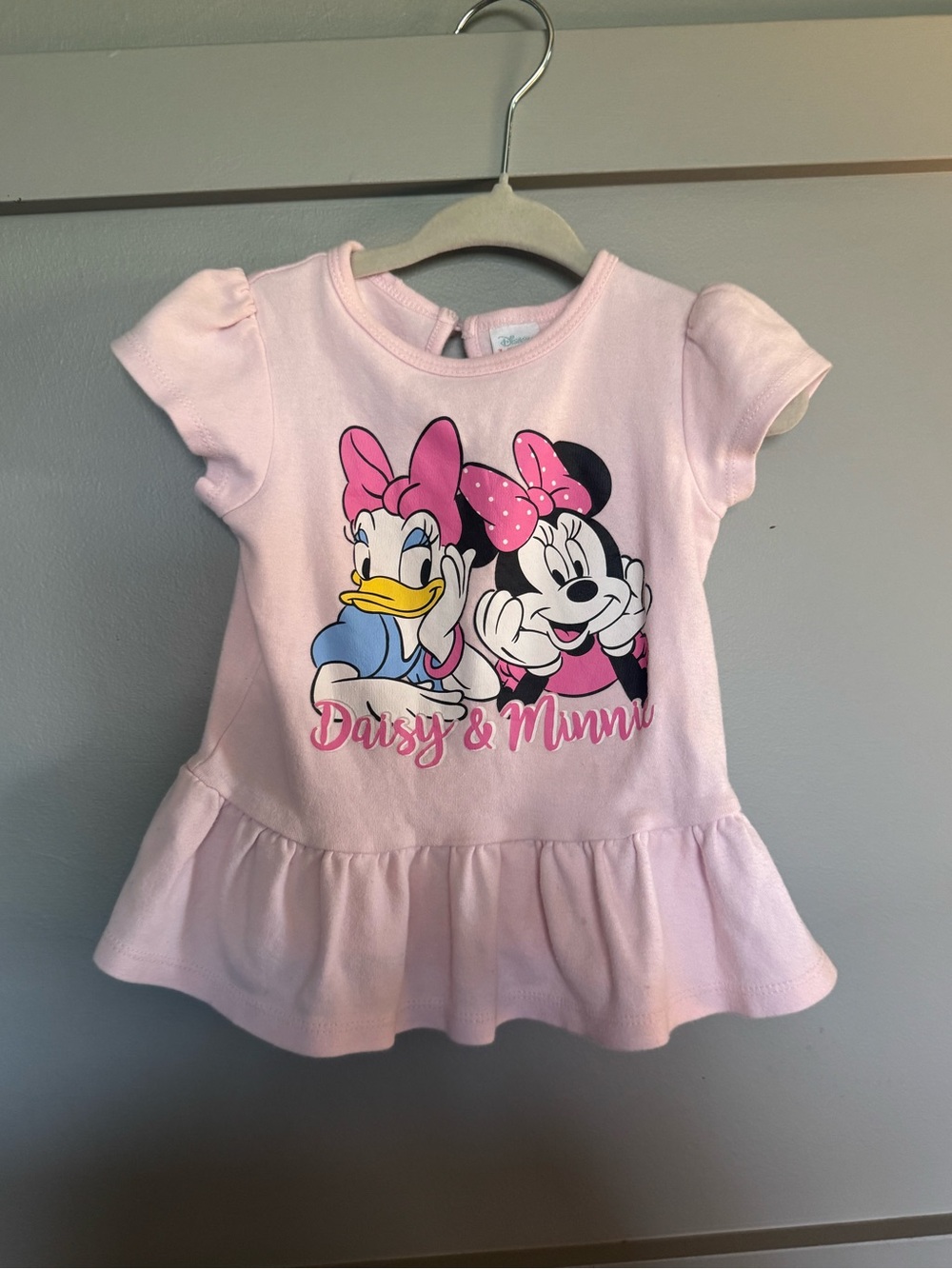 Disney Baby Light Pink Minnie & Daisy Tee